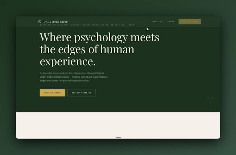 Cover image for Dr. Greer needed a web