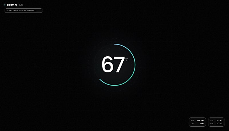 Cover image for Bloom AI — Cinematic Landing