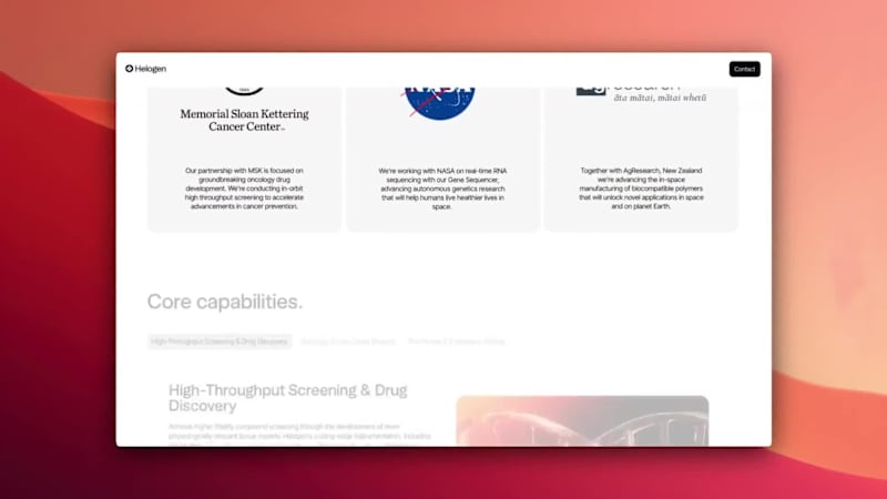 Cover image for Helogen // Designing the Future of Space Biology