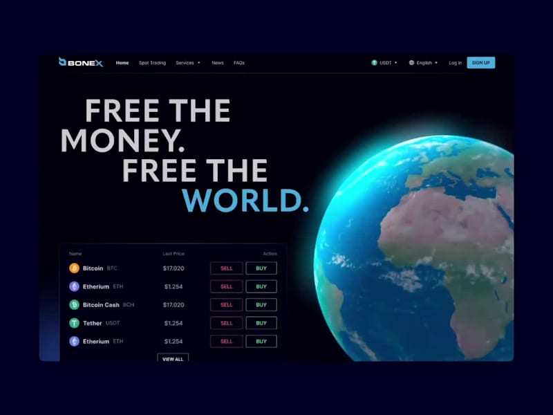 Cover image for Bonex | A Bold Redesign for a Visionary Crypto Company