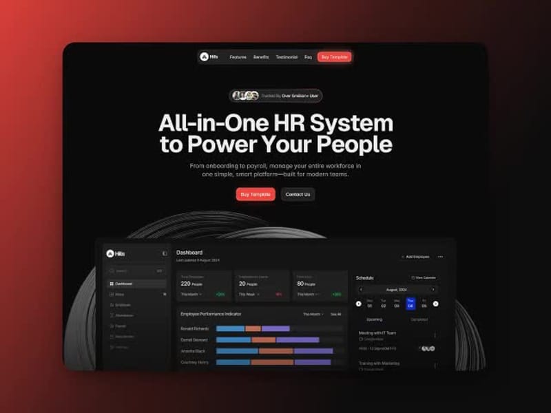 Cover image for Hills HR Landing Page Design and Development