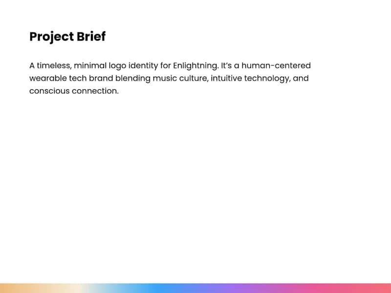 Cover image for Enlightning Logo Design for Wearable Tech Brand