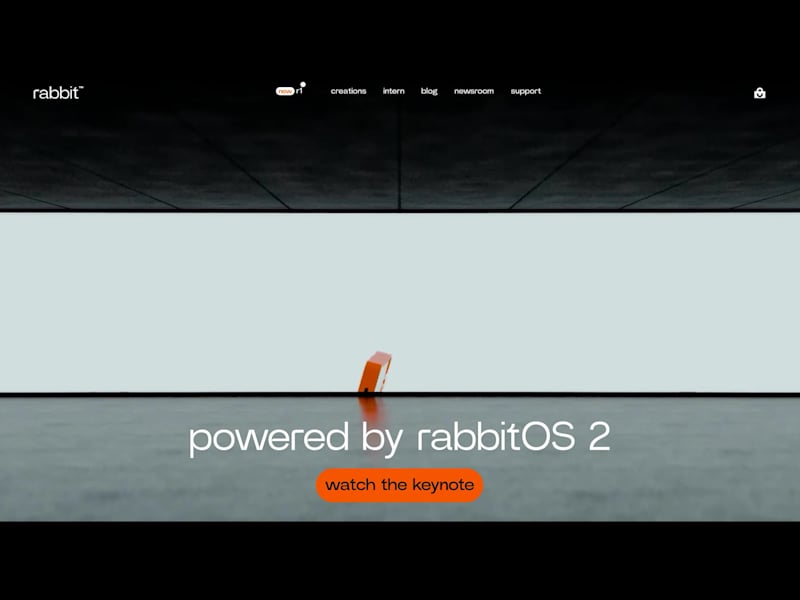 Cover image for Rabbit R1 Launch Concept Hero Section Animation