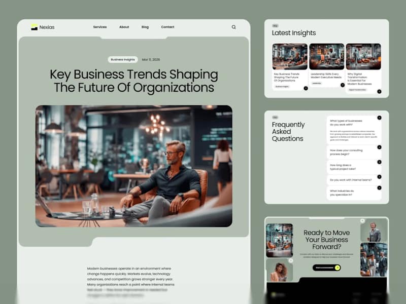 Cover image for Nexias — Template for service business