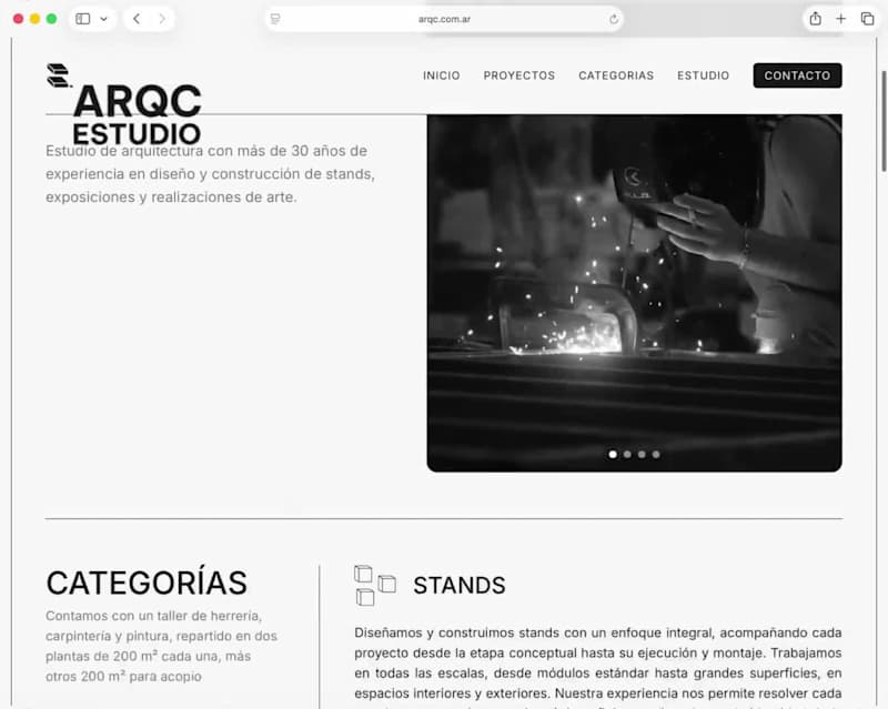 Cover image for ARQC Architecture Website Design | Framer Development