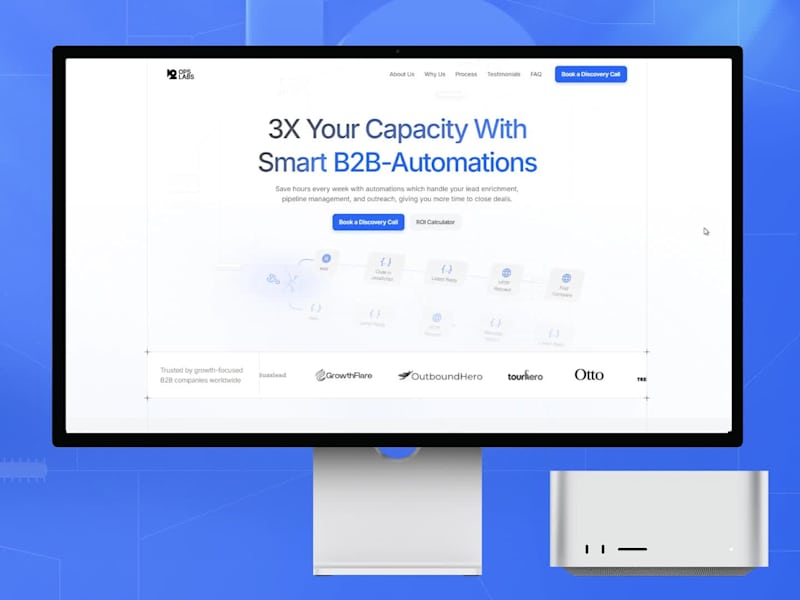 Cover image for Website Design For B2B AI Automation Agency