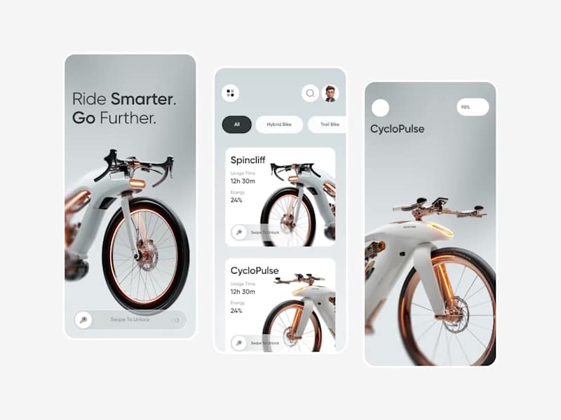 Cover image for Smart Bike App Design