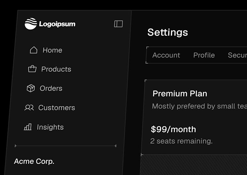 Cover image for Billing Dashboard // Dark Mode :)
