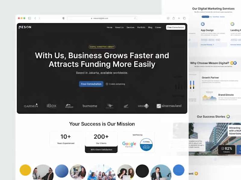 Cover image for Meson Digital - Landing Page Exploration