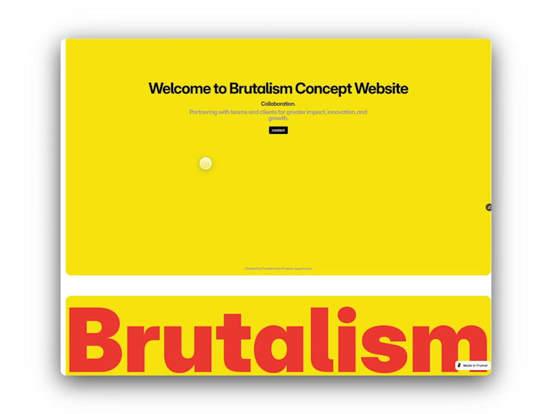 Cover image for Brutalism – A fictional page exploring the Brutalist movement.