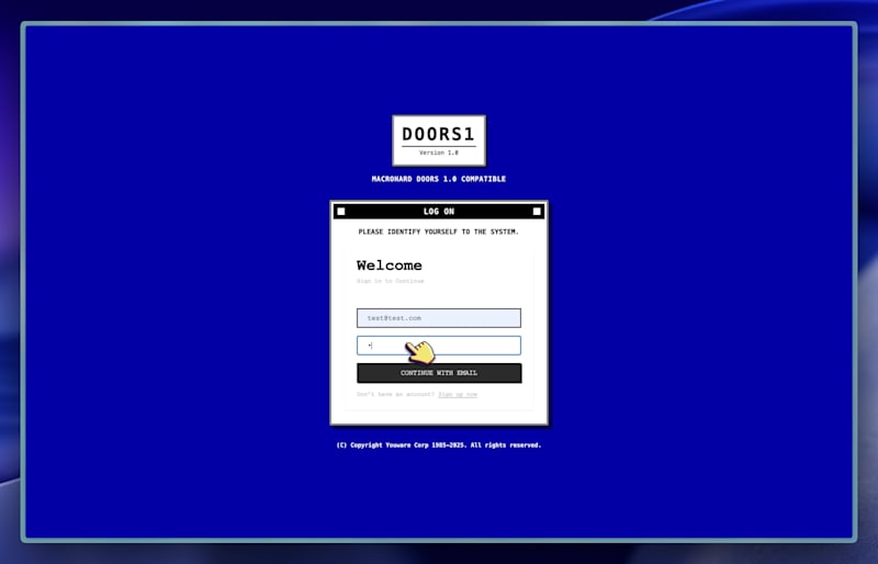 Cover image for Meet Macrohard Doors 1 - my YouWare Challenge submission. A ...
