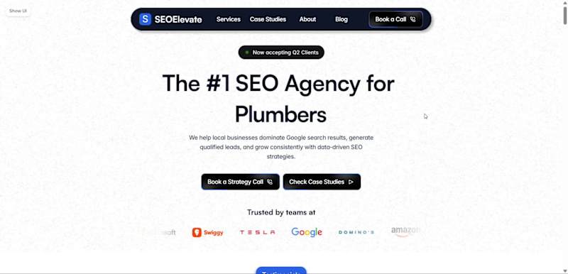 Cover image for SEOElevate SEO Agency Template Design & Development