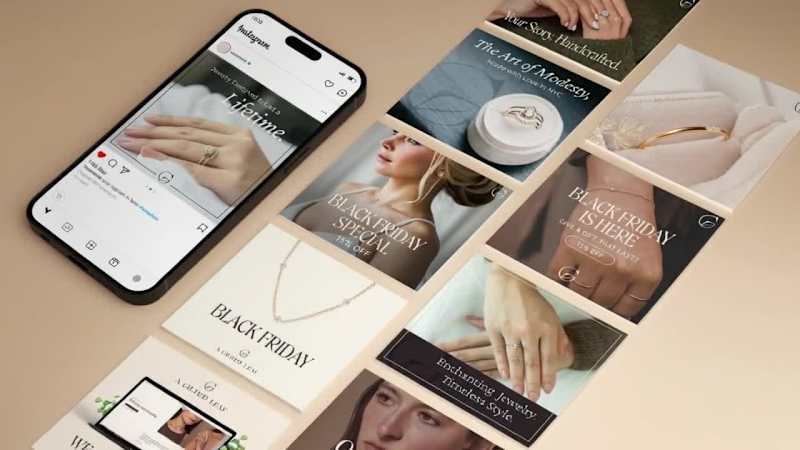 Cover image for Social Media & Content Strategy for a Fine Jewelry Brand