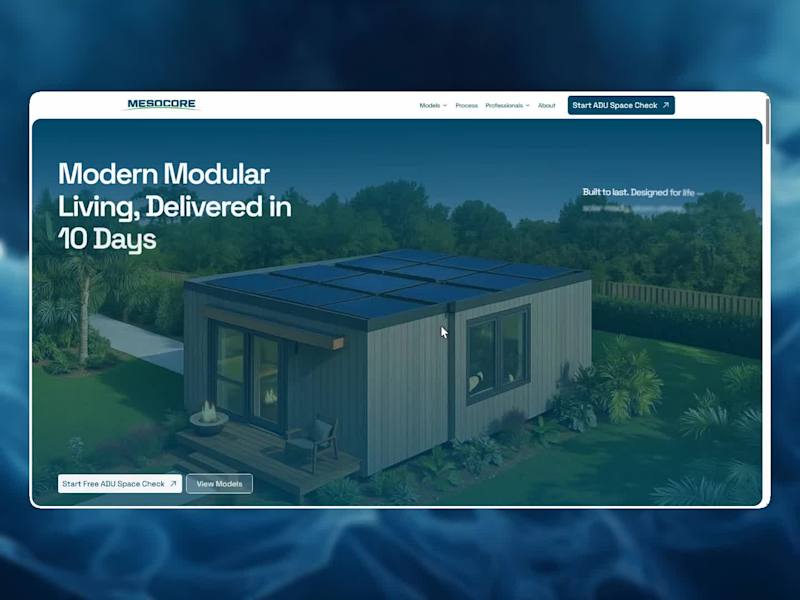 Cover image for Mesocore — Modular Housing Website & CRO