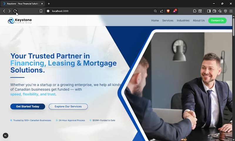 Cover image for Keystone - A finance solution company. 