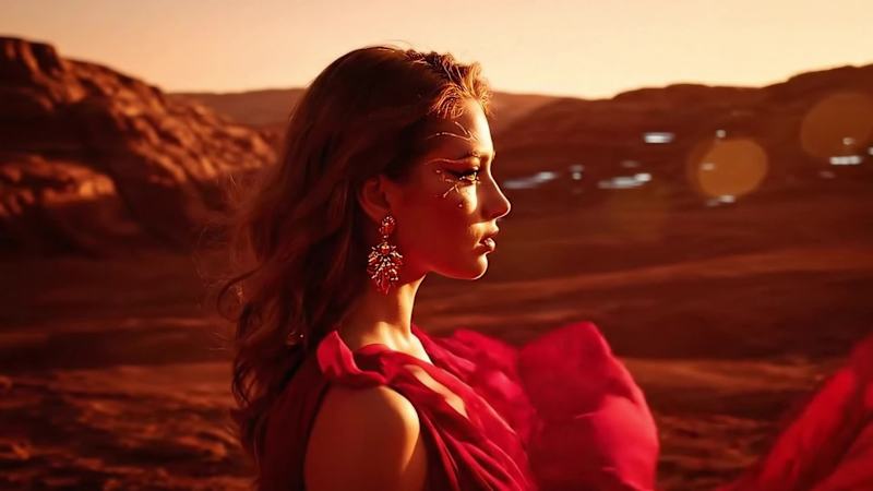 Cover image for AI video ad for Mugler Angel Nova EDP. Conceptual creative.