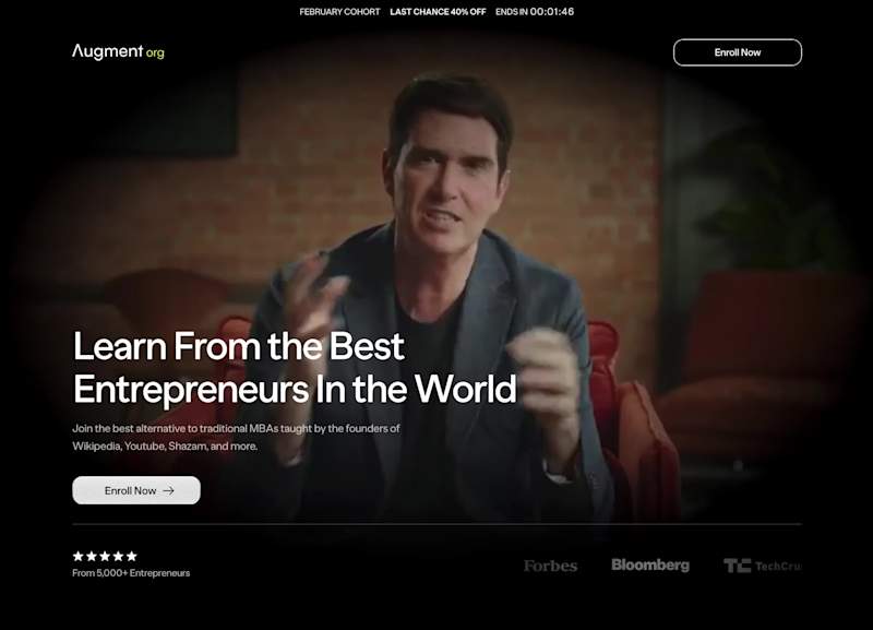 Cover image for Augment MBA – Premium Landing Page