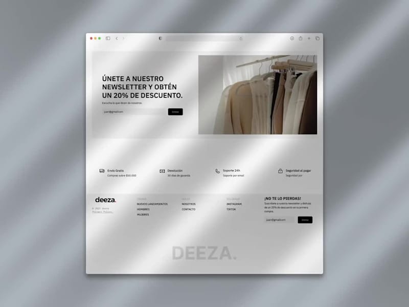 Cover image for Deeza Website Design