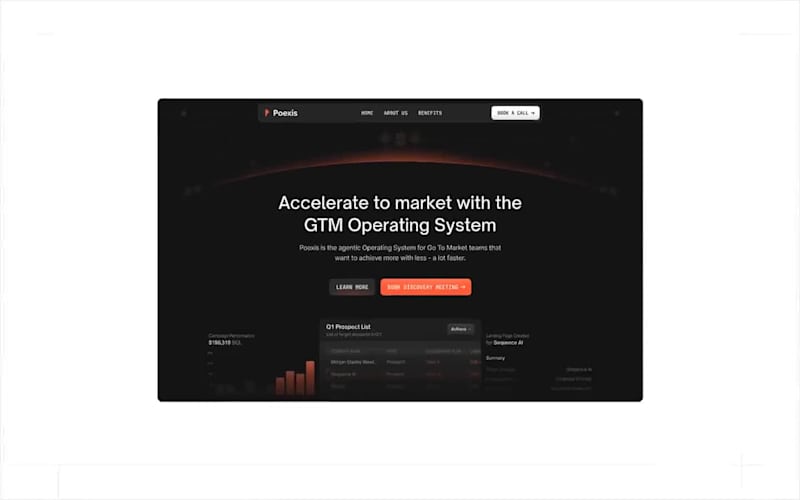 Cover image for Poexis: Landing Page & Multi-Page Web Design