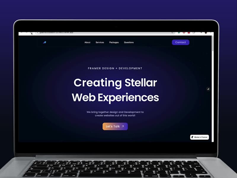 Cover image for Framer Landing Page Design for Agency