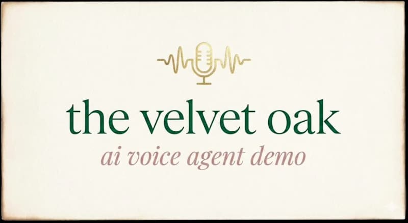 Cover image for AI Receptionist Demo - Velvet Oak Hotel 