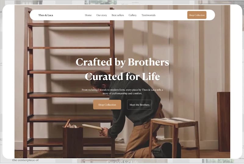 Cover image for Theo & Luca Landing Page Design & Development