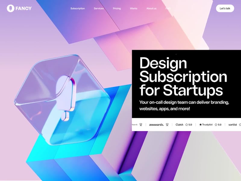 Cover image for Fancy Design landing page