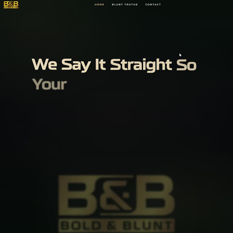 Cover image for Bold and Blunt — Elite