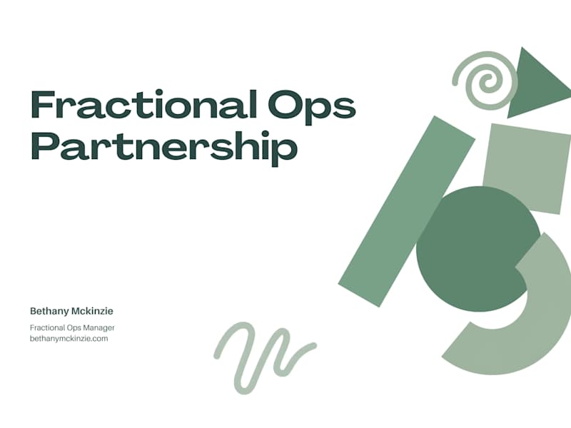 Cover image for Fractional Ops Leadership for a Founder-Led Business