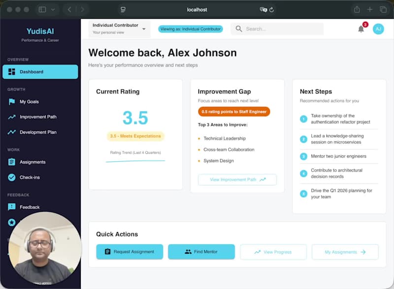 Cover image for YudisAI: Multi-tenant HR & Performance