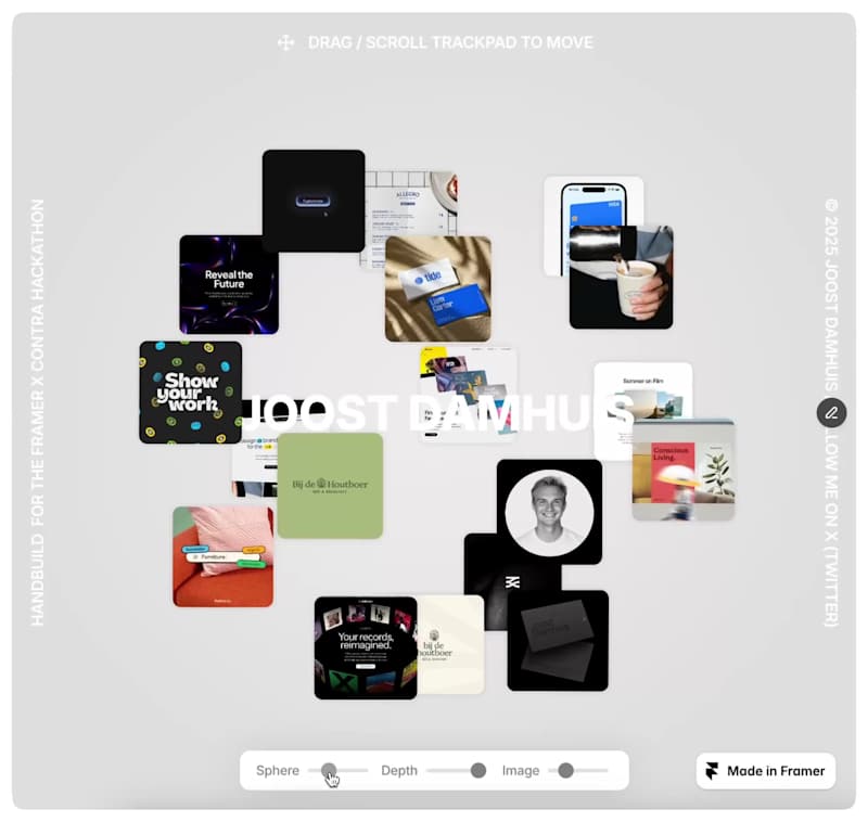 Cover image for 1st price at the Framer x Contra Hackathon