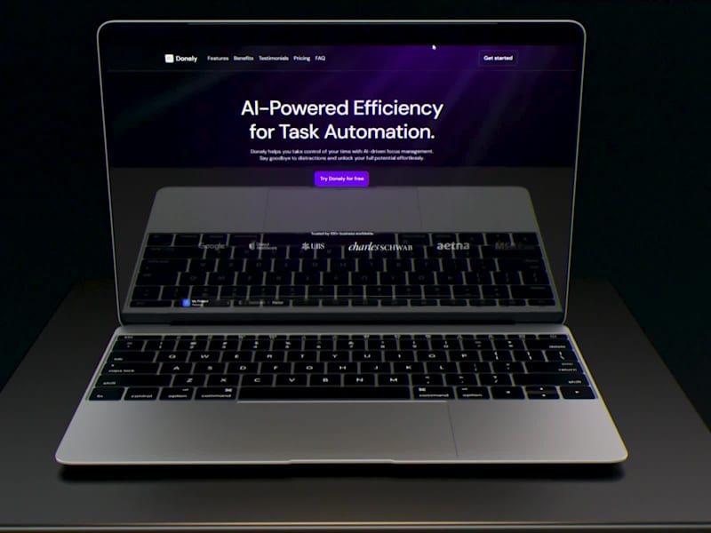 Cover image for Donely AI Task Automation Website