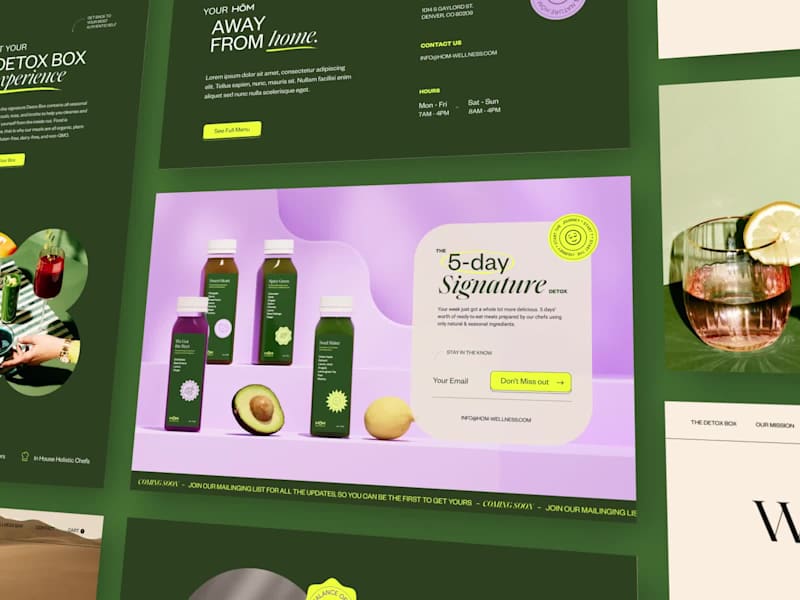 Cover image for HŌM ✌️Website Screens