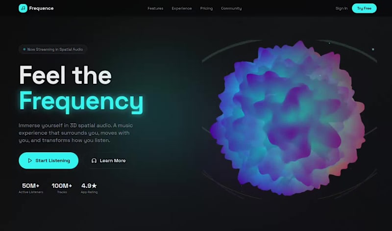 Cover image for 🎵 Frequency — A 3D