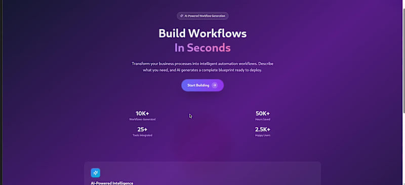Cover image for AI Workflow Automation Generator - Production-Ready Blueprin...