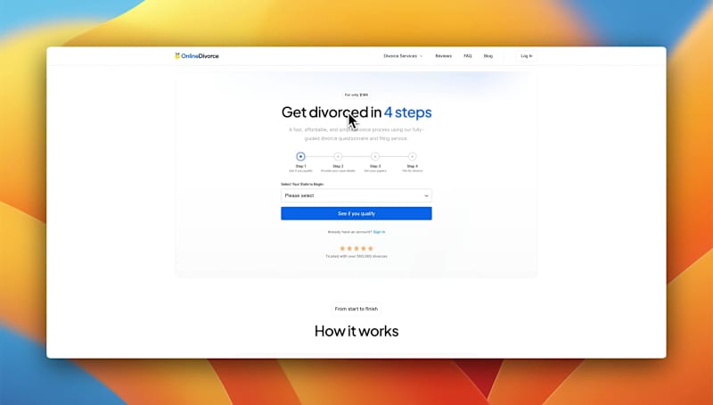 Cover image for Online Divorce Landing Page Redesign