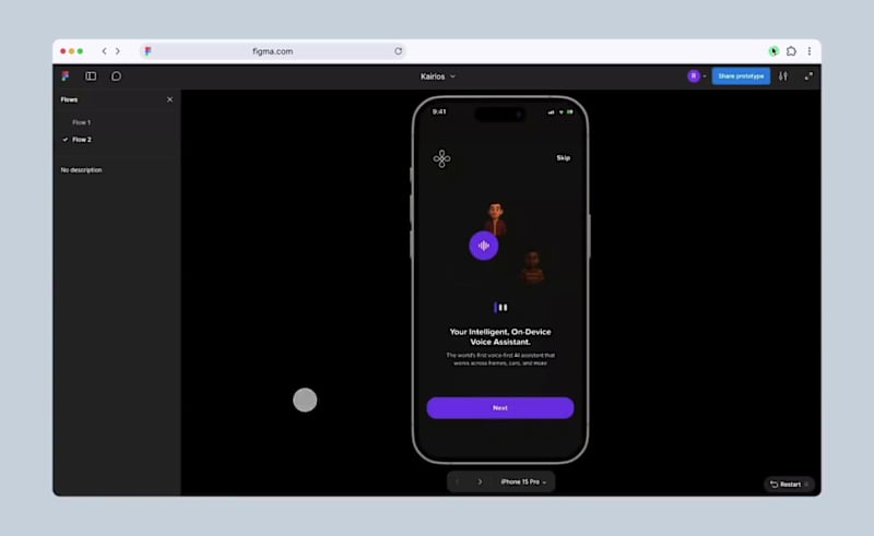 Cover image for Mobile Experience Design for Kairos AI Assistant