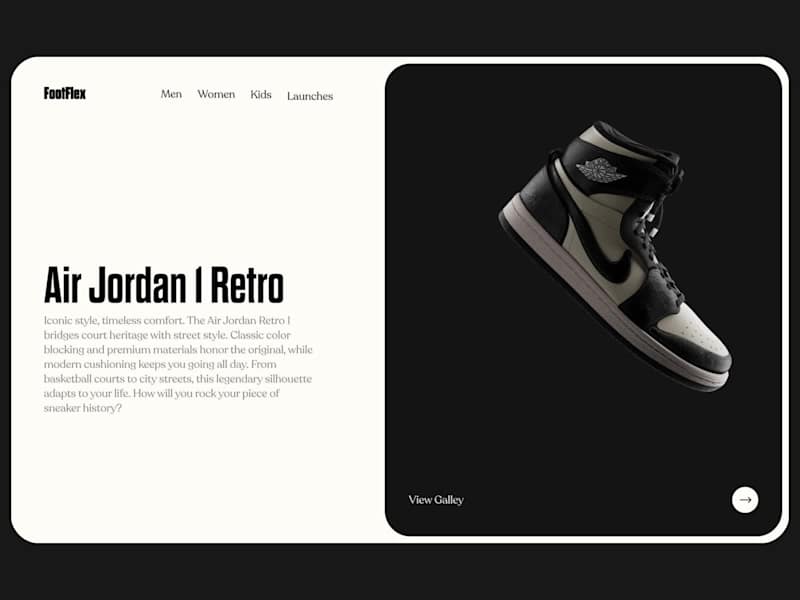 Cover image for Nike Concept Web Design