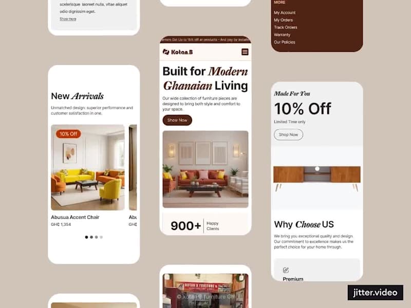 Cover image for E-commerce Website Development for Kotan.B Furniture