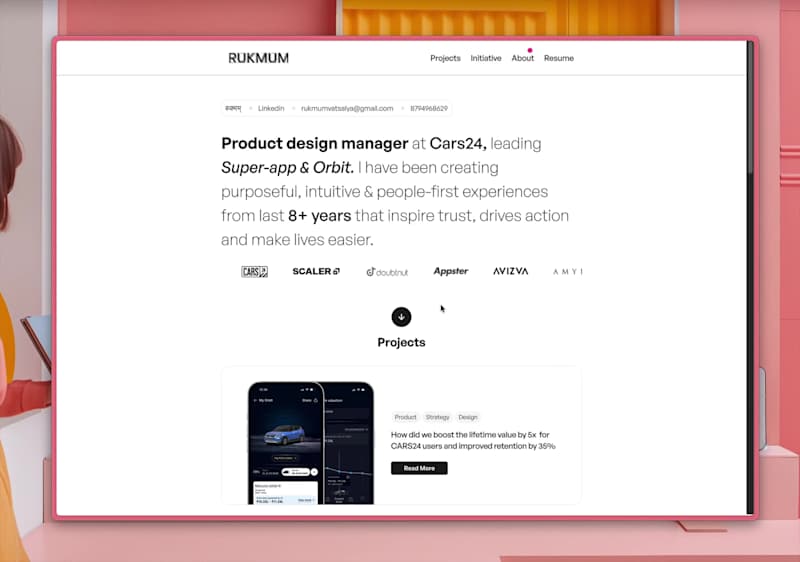 Cover image for portfolio (https://rukmum.com/)