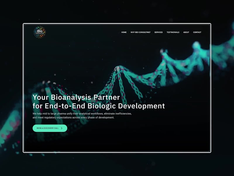 Cover image for iBio Consulting | Framer Website Redesign