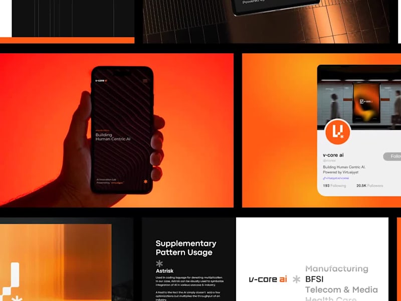 Cover image for Brand Identity for V-Core AI