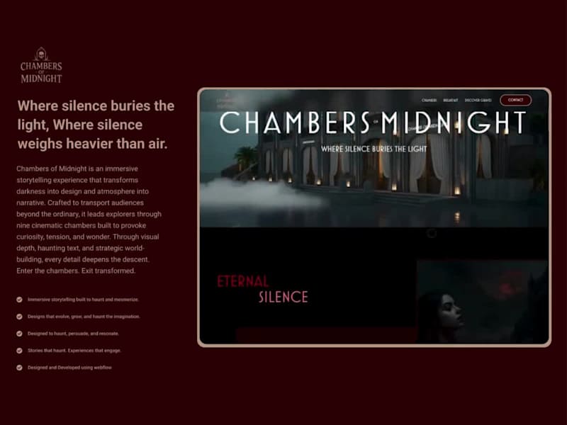 Cover image for 🕯️ Chambers of Midnight Where silence buries the light. Cre...