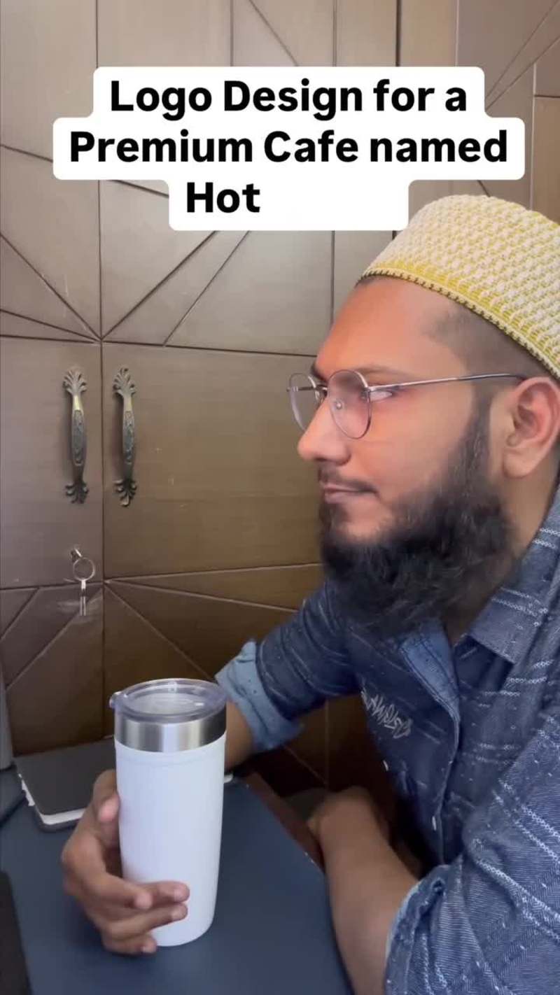 Cover image for Designed this logo for HotBrews, a premium café brand. ☕ Her...