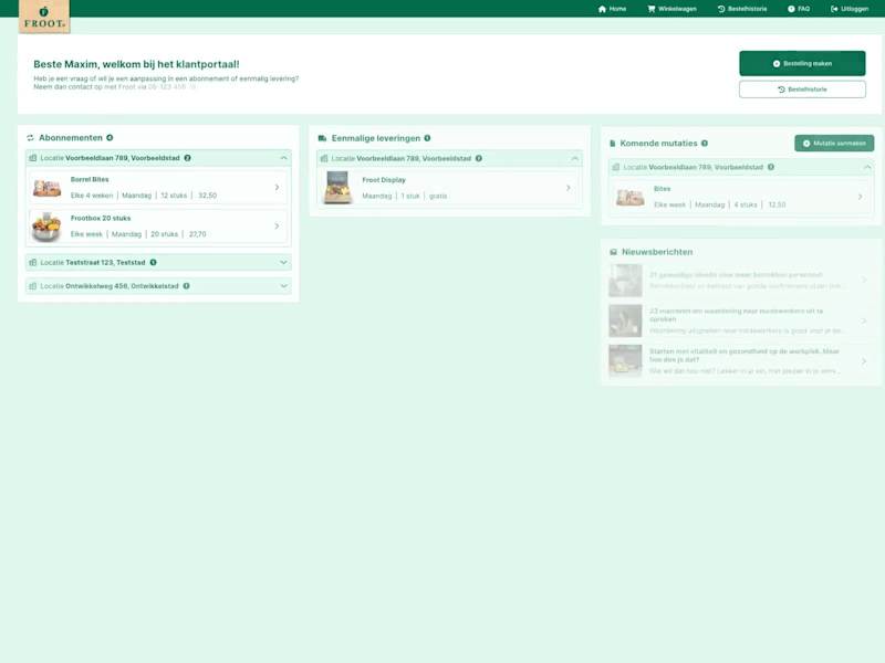 Cover image for Giving users total control of fruit deliveries to the office