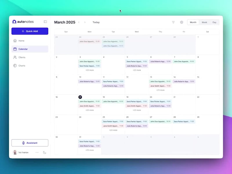 Cover image for UI/UX Facelift and Calendar View for Autonotes.ai