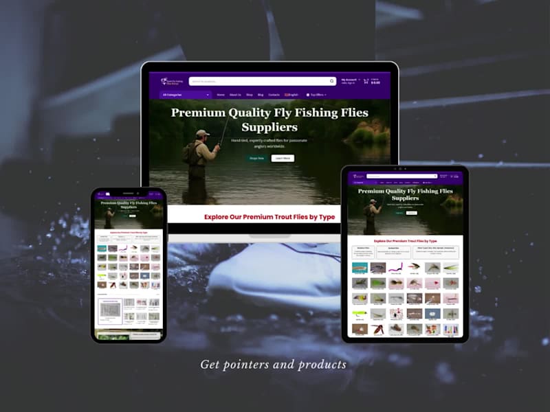 Cover image for Fishing Flies Store WooCommerce Development