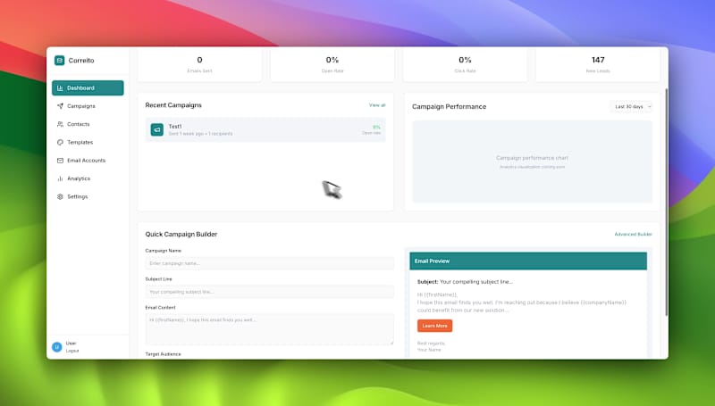 Cover image for Correito - AI-Powered Email Automation App