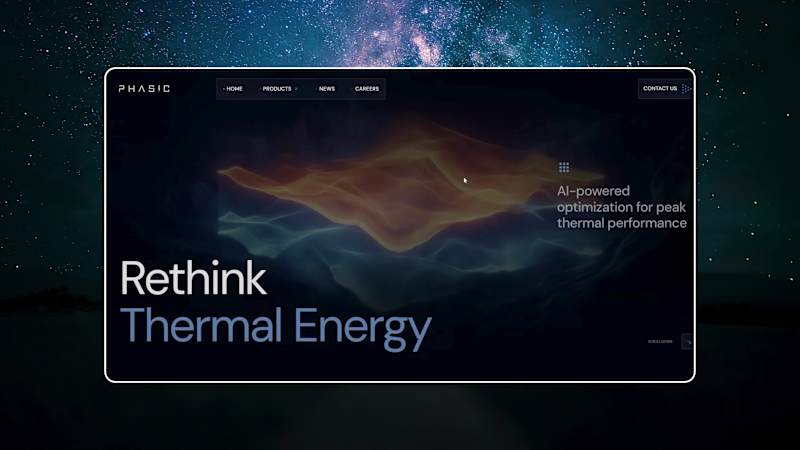 Cover image for Phasic - AI Thermal Energy Website Design and Development