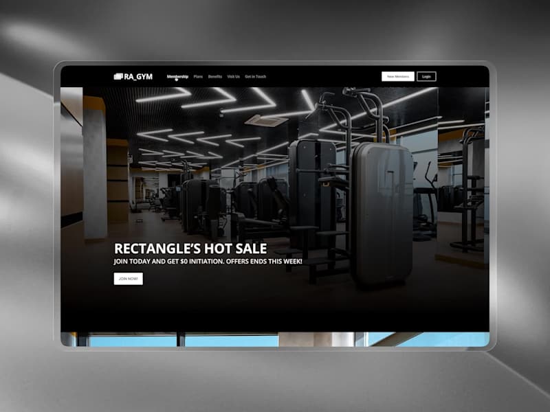 Cover image for RA_GYM Luxury Gym Landing Experience